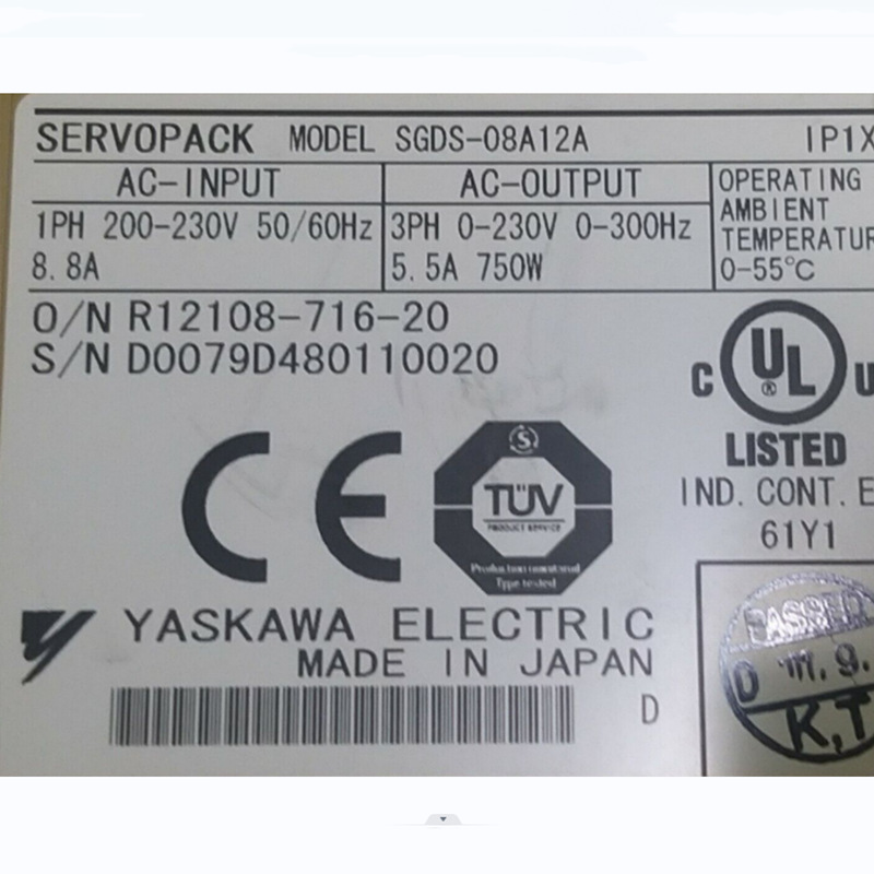 SGDS-08A12A Yaskawa Servo Pack